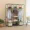 Canvas Schlafzimmer Schrank Storage Organizer Grau 175X150X45Cm Regarding Schrank Organizer Schlafzimmer