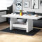 Design Couchtisch Tisch Aversa H 111 Schublade Höhenverstellbar Ausziehbar  Esstisch Intended For Couchtisch Höhenverstellbar Weiß