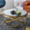 Runder Design Couchtisch Mit Rauchglas Platte – Atlona With Couchtisch Gold Rund